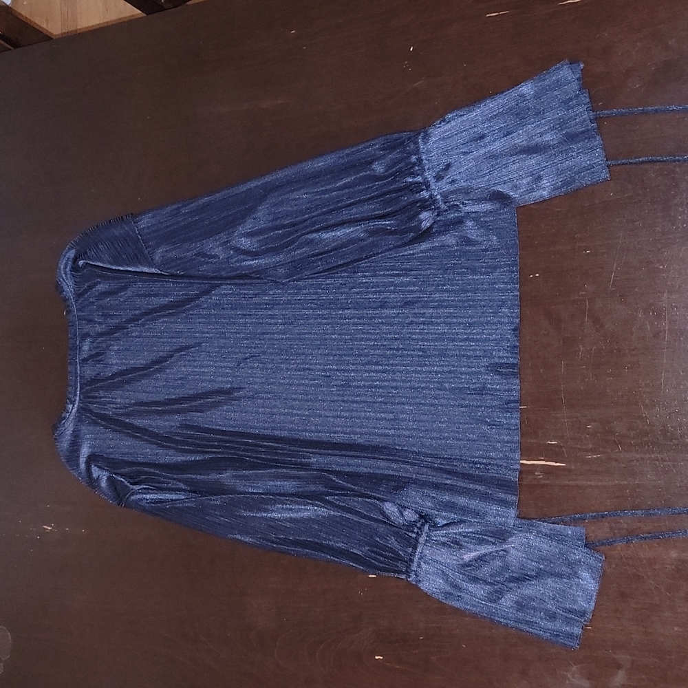 Zara Navy Blue Tunic Top